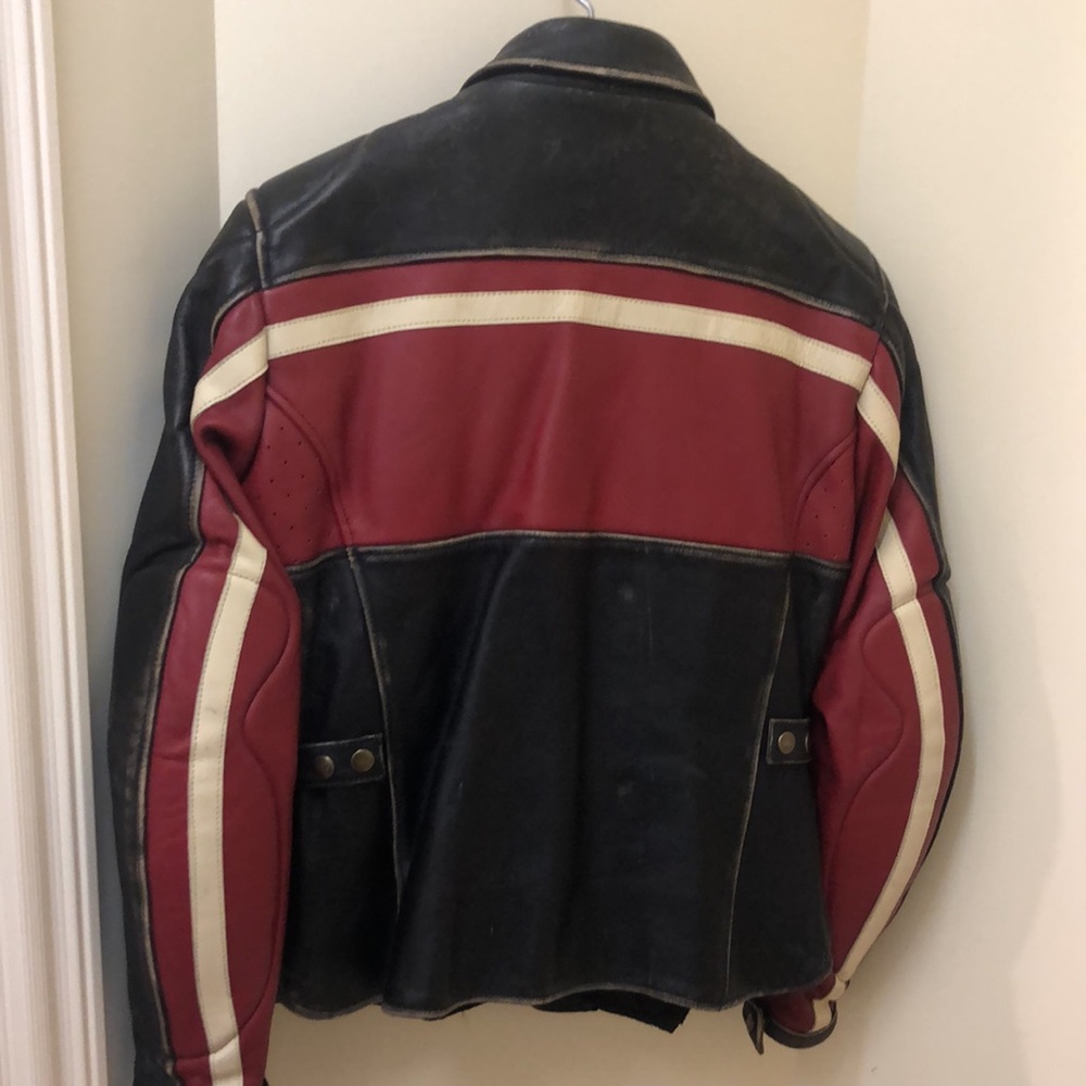 Leather Motorcycle Jacket - Picture 2 of 8